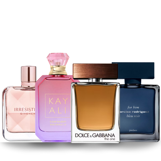 Combo de 4 Perfumes Givenchy, KayAli 31, The One, Narciso Rodriguez Bleu Noir 100ml